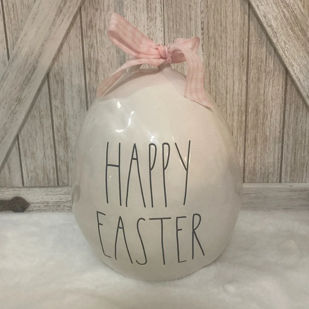 Rae Dunn Happy Easter Ceramic Egg